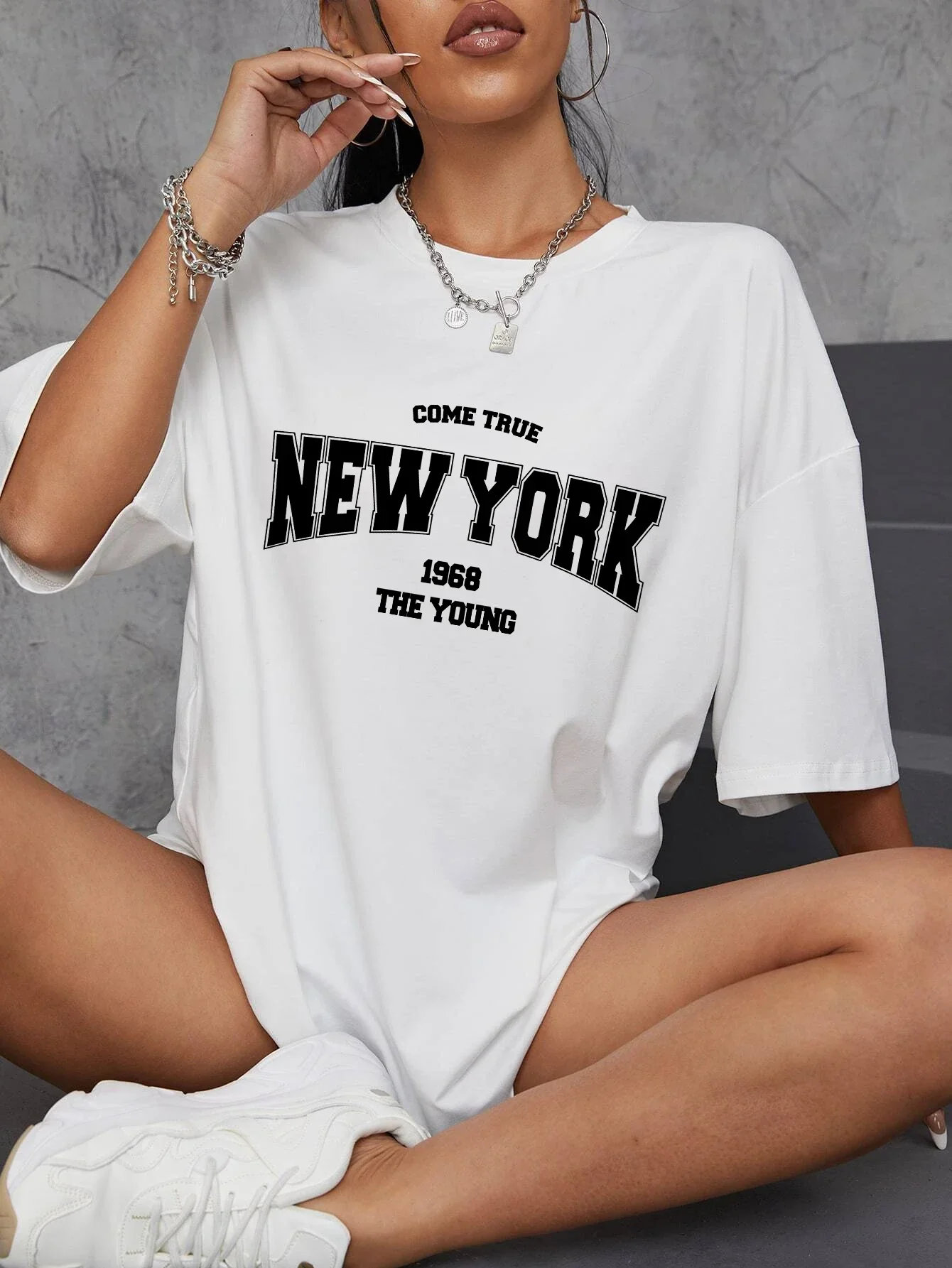 Vintage Fashion New York - 빈티지 1968 뉴욕 그래픽 티셔츠 유니섹스