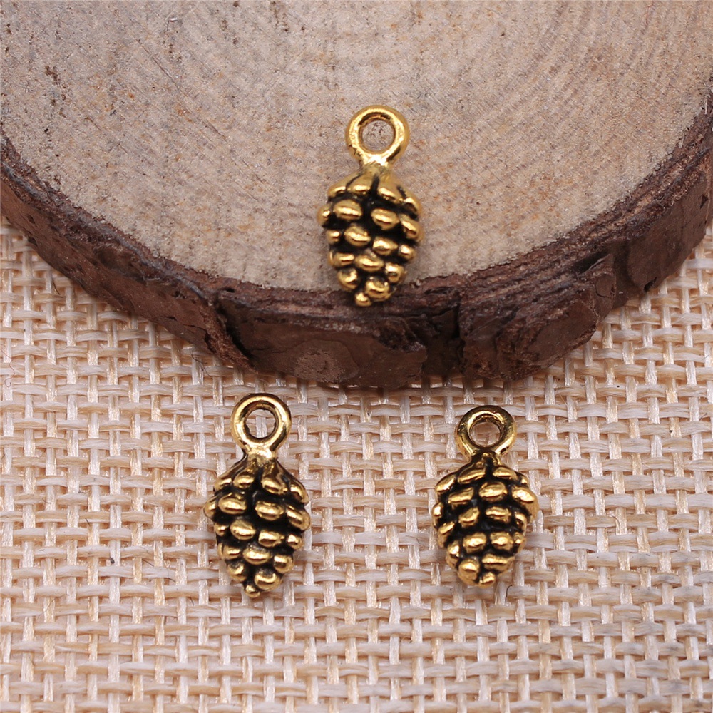 Vintage Fashion Words - 40개 12x7x7mm(0.47x0.28x0.28인치) 5가지 색상 잣 참