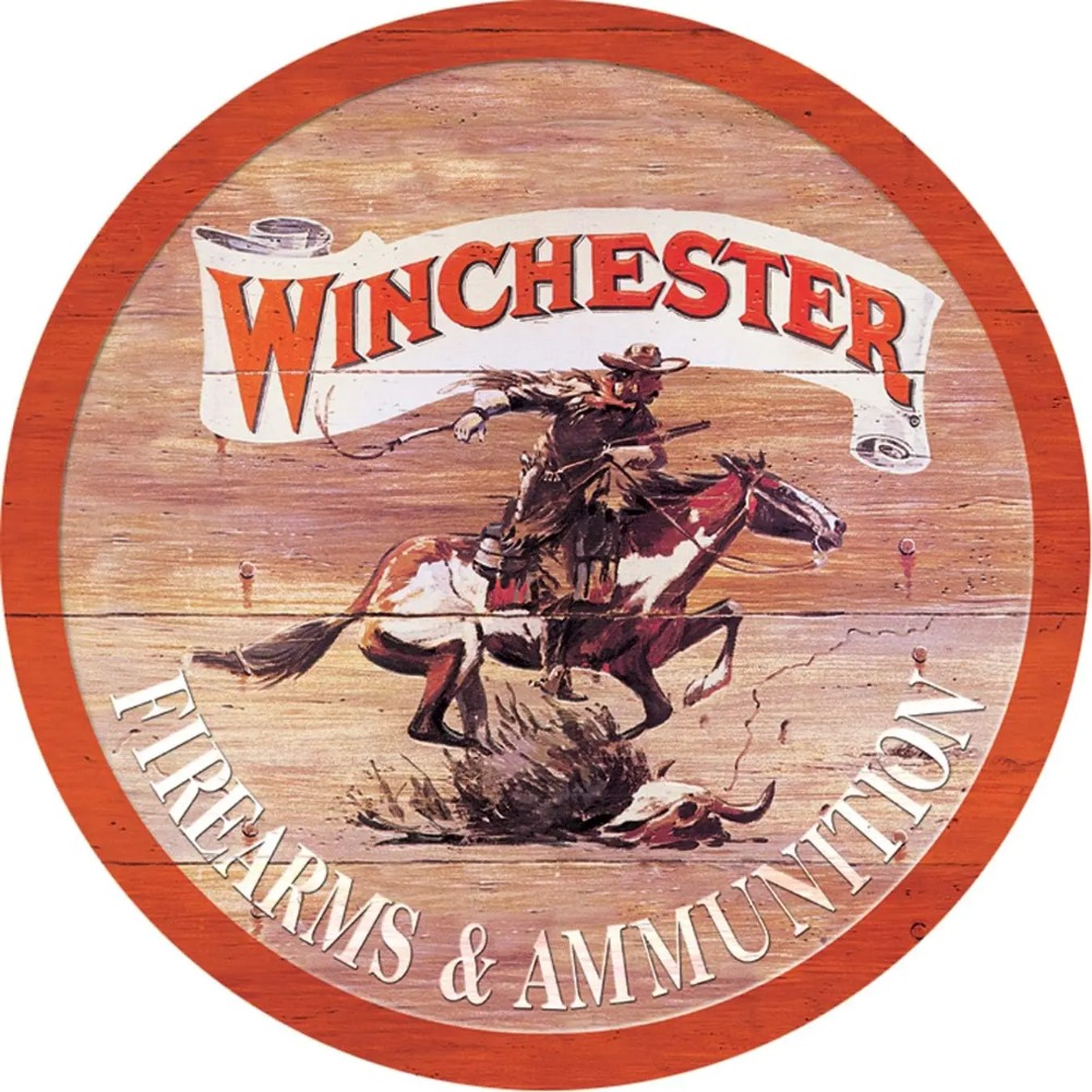 Vintage Fashion Plates - Desperate Enterprises 윈체스터 라운드 알루미늄 사인(엠보싱