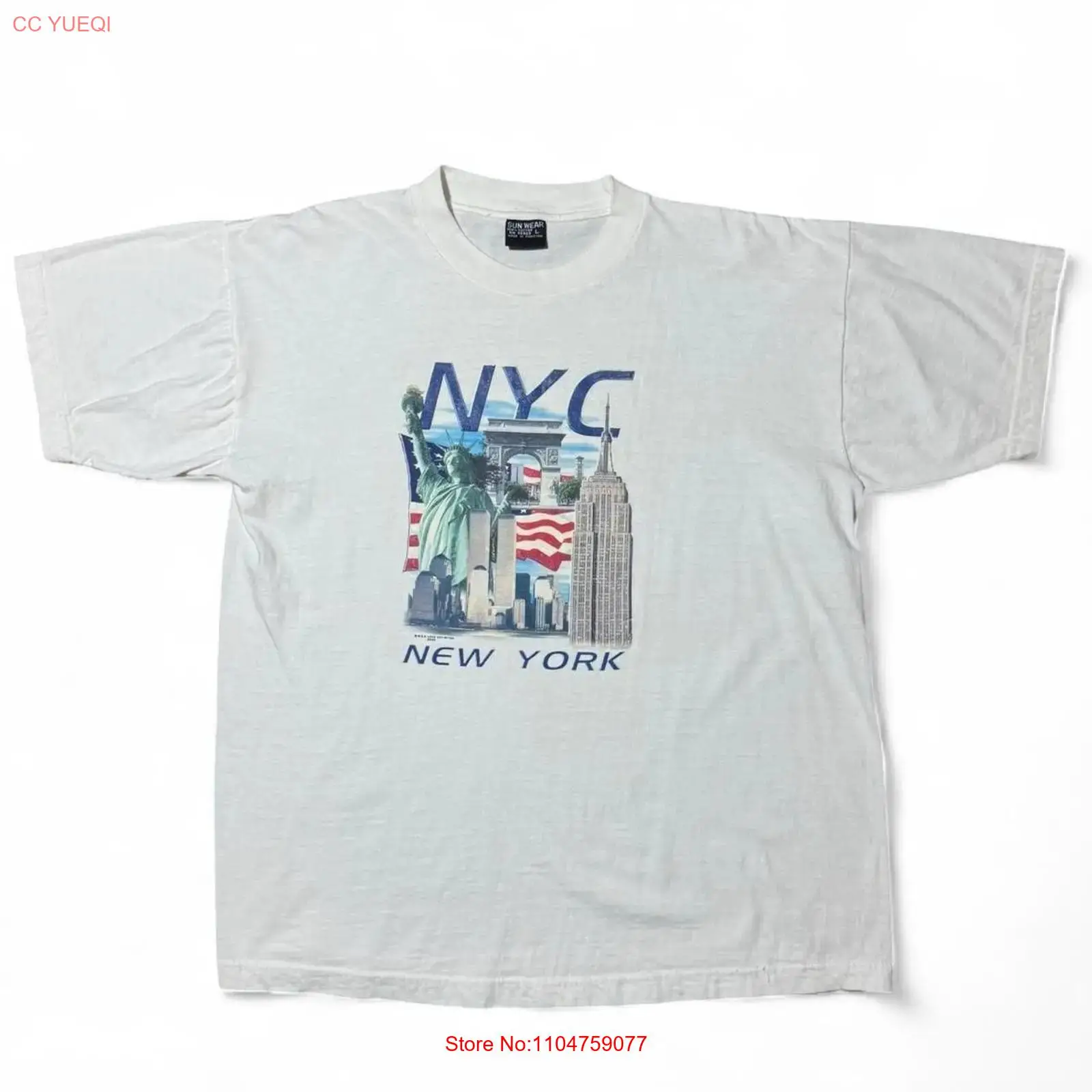 Vintage Fashion New York - 빈티지 Y2K 뉴욕 기념품 트윈 타워