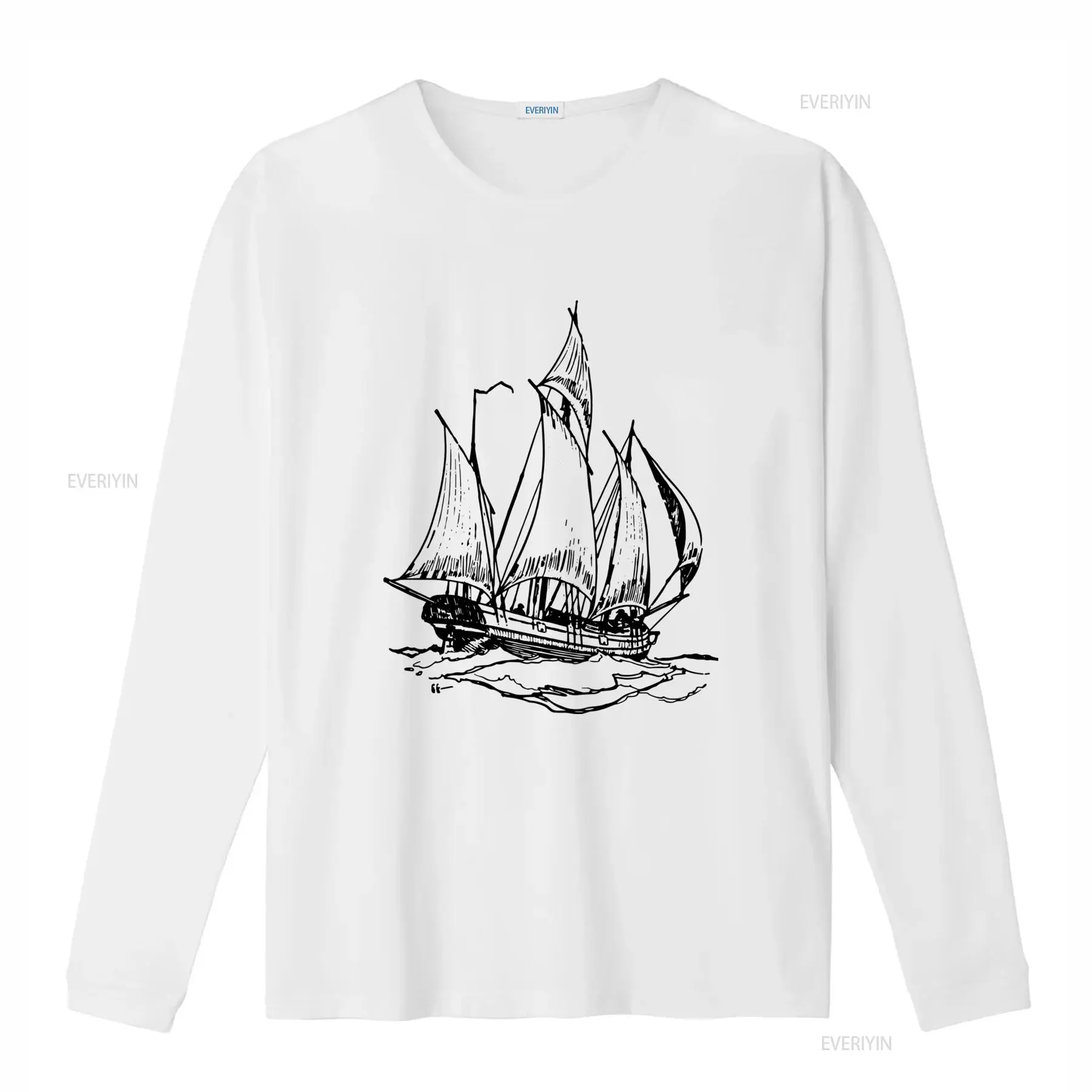 클래식 빈티지 쇼너 보트 프린트 범선 티셔츠 (해상 요 - Vintage Yacht Fashion 리뷰 및 가격