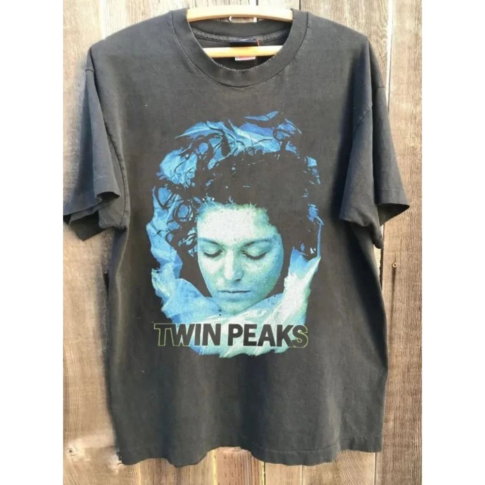 공포 영화 테마 프린트 티셔츠 TV 드라마 Twin P - Vintage Fashion Tv 리뷰 및 가격