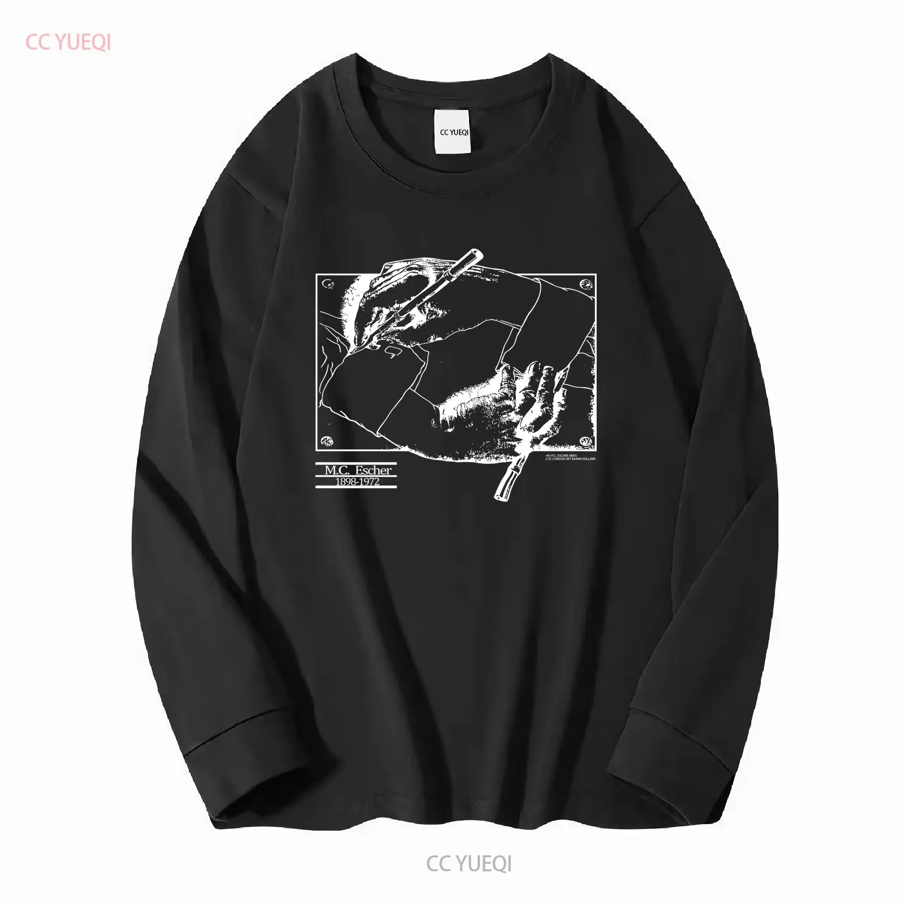 빈티지 1990 MC Escher T 셔츠 남성용 대형 - Vintage Fashion Art 리뷰 및 가격
