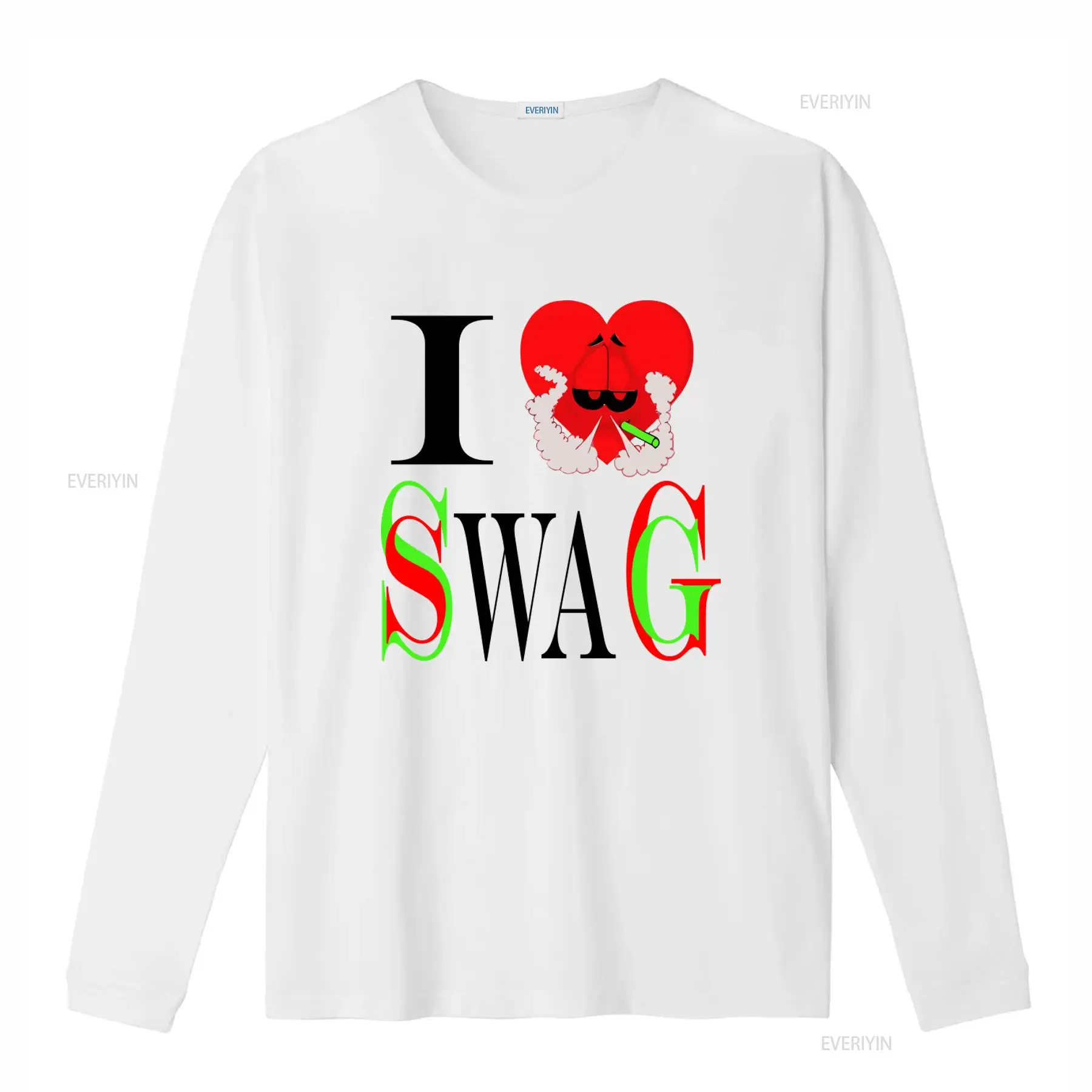 I Swag 하트 프린트 티셔츠 레트로 스타일 트렌디한 - Vintage Fashion Looks 리뷰 및 가격
