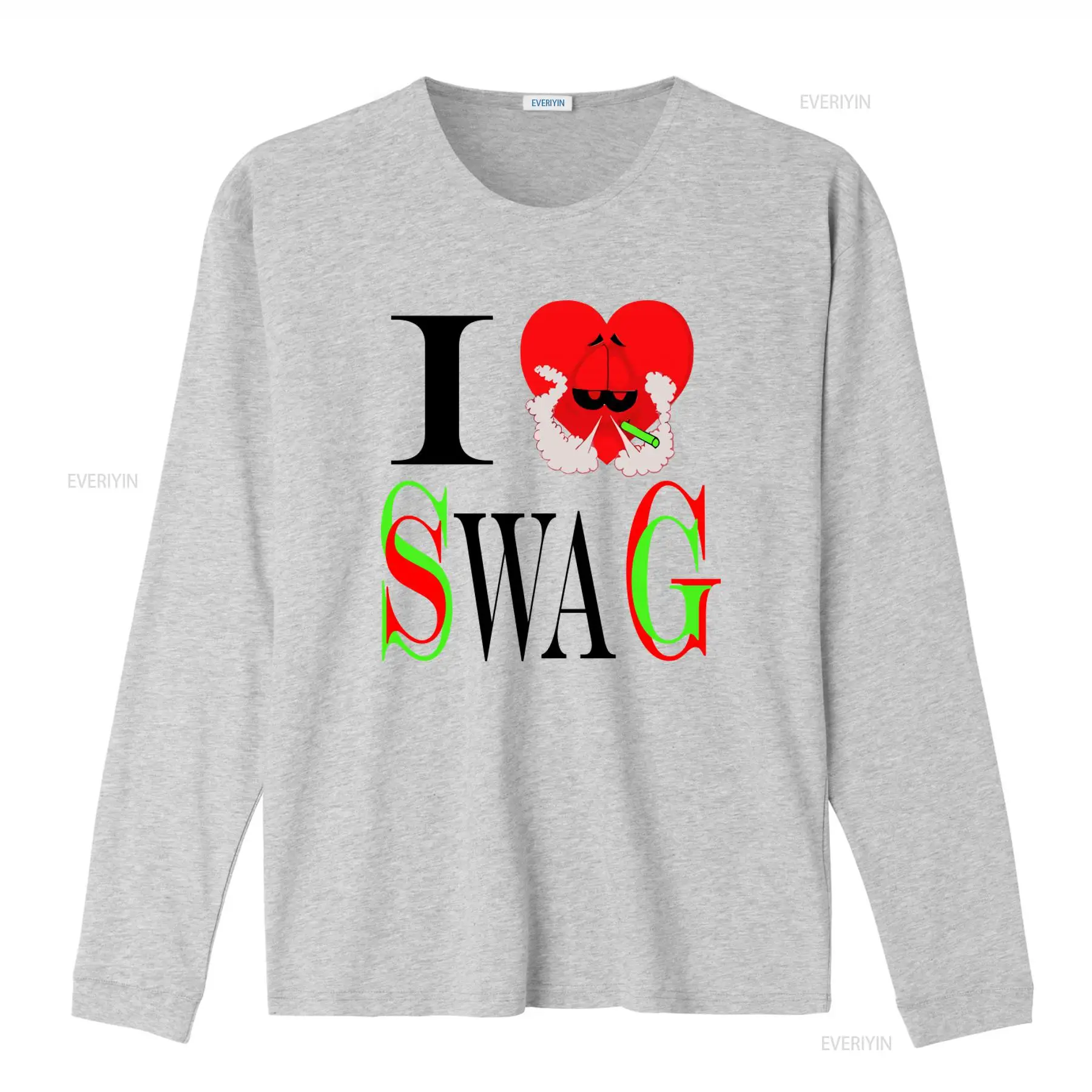 I Swag 하트 프린트 티셔츠 레트로 스타일 트렌디한 - Vintage Fashion Looks 리뷰 및 가격