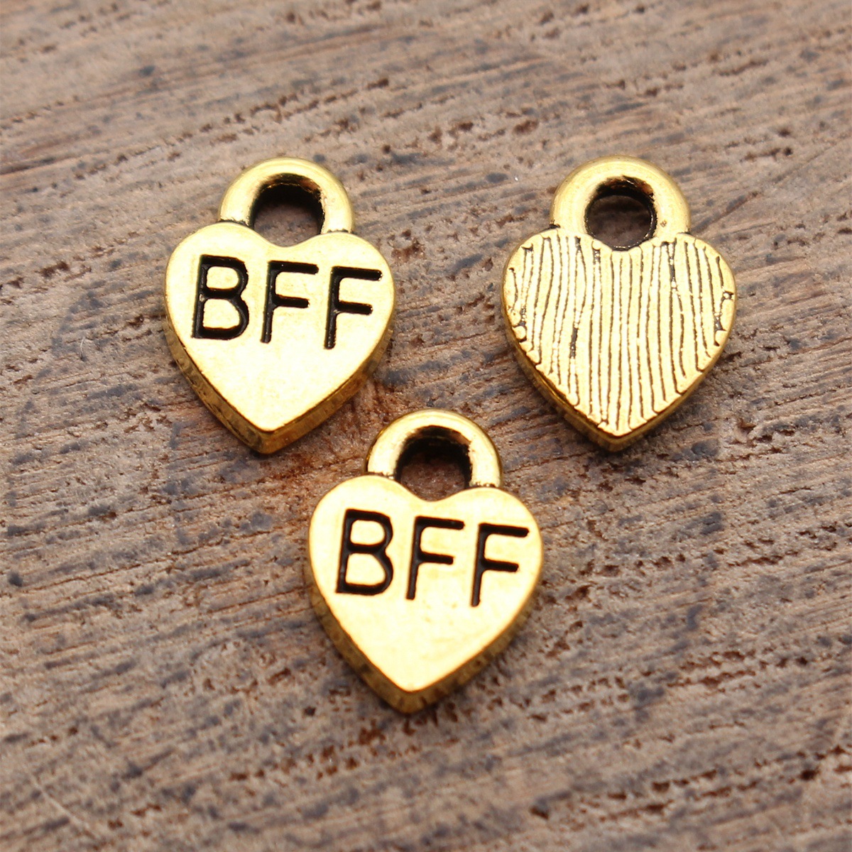 40pcs 9.3x7mm 앤티크 골드 컬러 Bff Be - Vintage Fashion Words 리뷰 및 가격