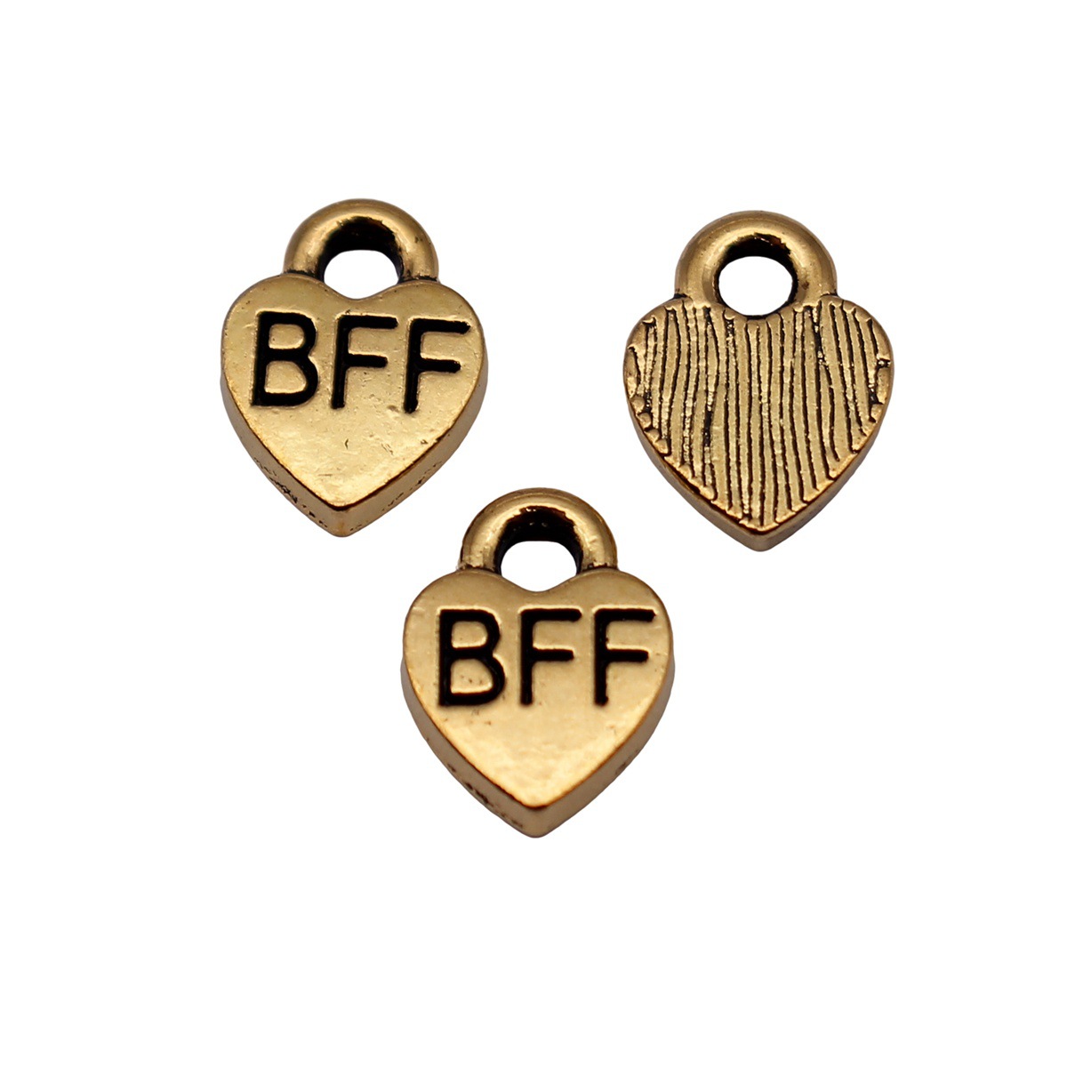 40pcs 9.3x7mm 앤티크 골드 컬러 Bff Be - Vintage Fashion Words 리뷰 및 가격