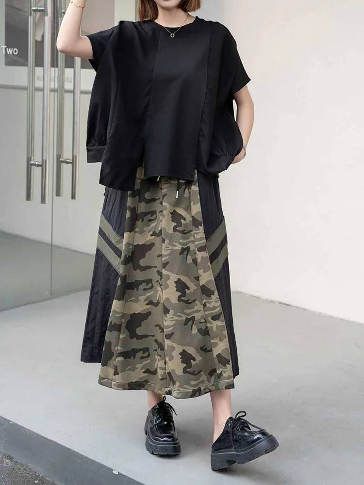 불규칙한 여성 블랙 헴 빅 사이즈 캐주얼 티셔츠 새로운 - Vintage Fashion Build 리뷰 및 가격