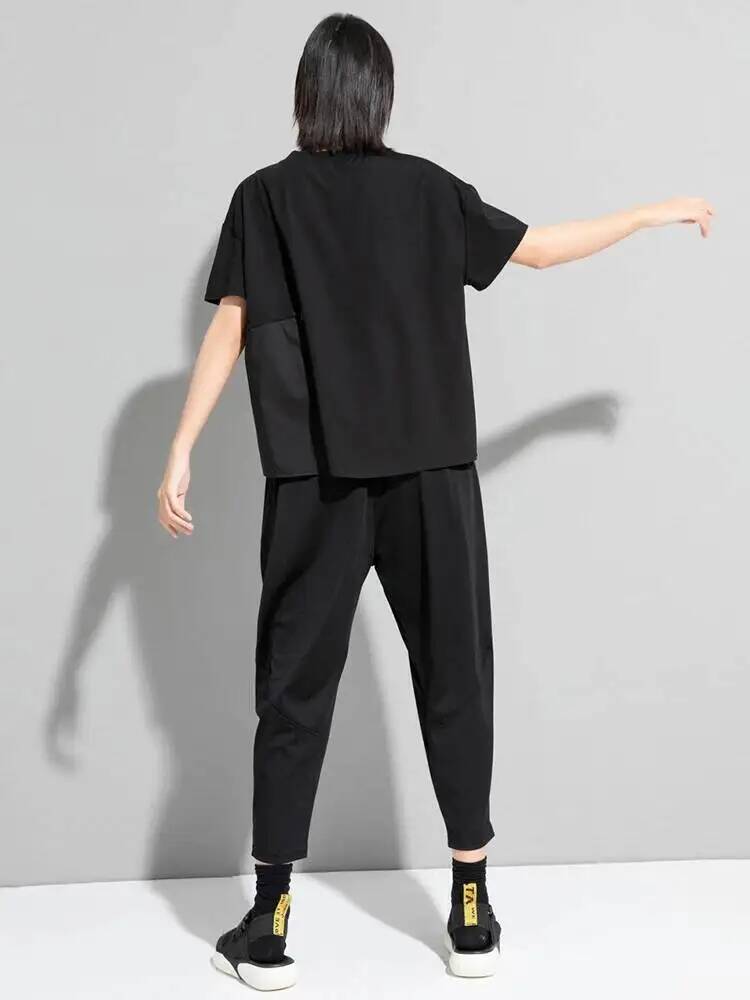 허리 여성 블랙 드로스트링 빅 사이즈 캐주얼 티셔츠 새 - Vintage Fashion Build 리뷰 및 가격