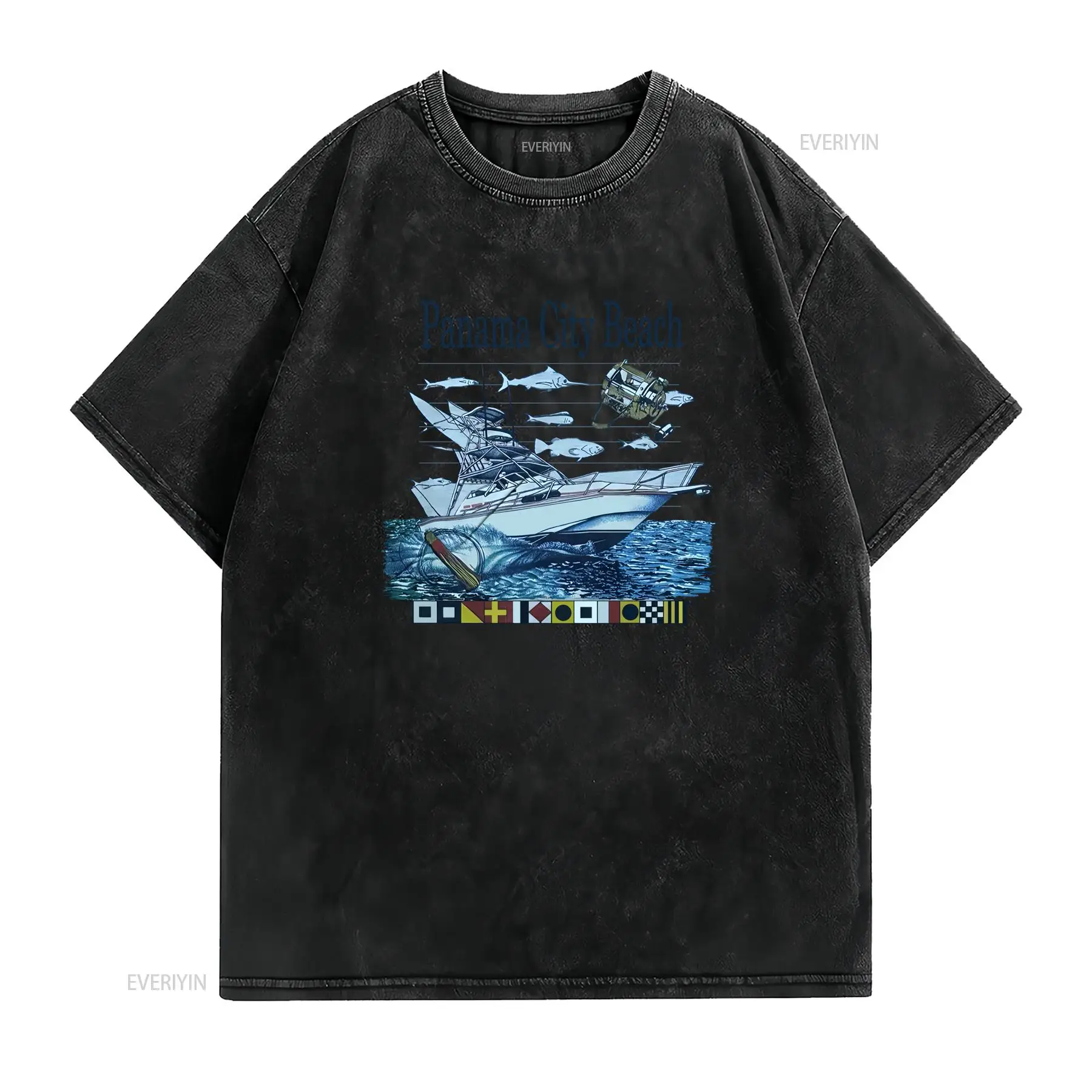 빈티지 90년대 파나마 시티 비치 요트 낚시 보트 바다 - Vintage Yacht Fashion 리뷰 및 가격