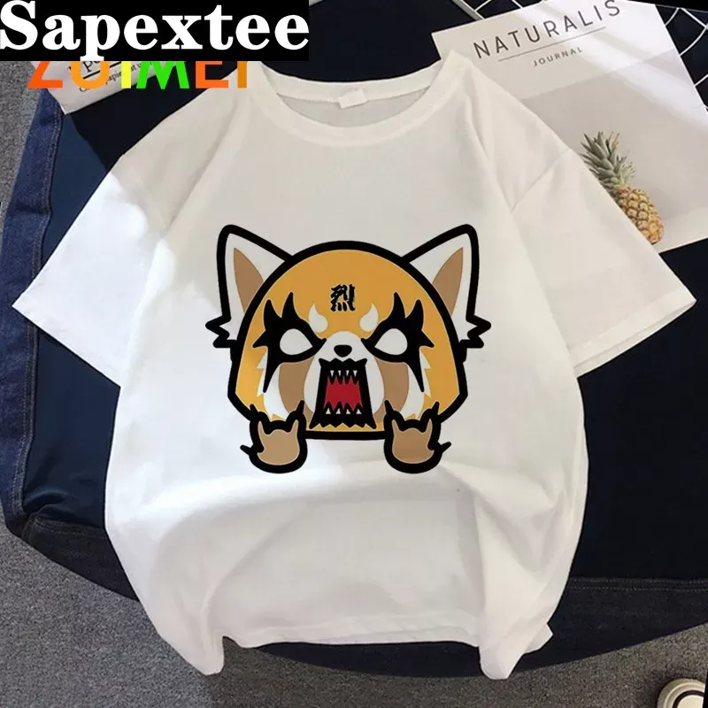 여성 애니메이션 일본 Aggretsuko 하라주크 프린 - Vintage Fashion Tv 리뷰 및 가격