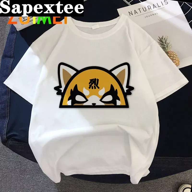 여성 애니메이션 일본 Aggretsuko 하라주크 프린 - Vintage Fashion Tv 리뷰 및 가격