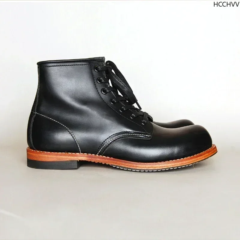 남성용 빈티지 굿이어 웰티드 정품 가죽 부츠, 수제 작 - Vintage Fashion Mens 리뷰 및 가격