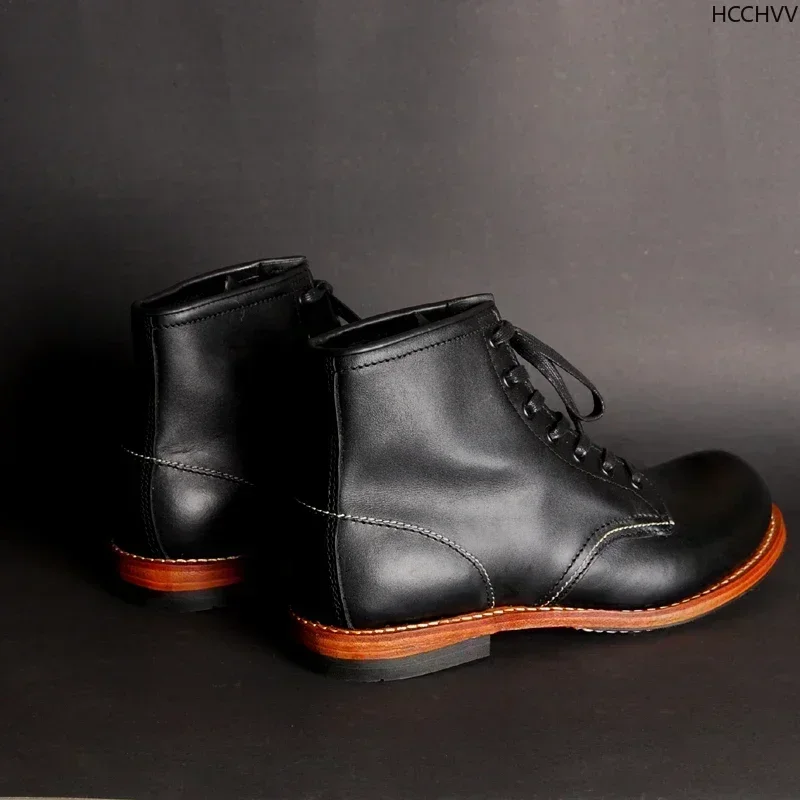 남성용 빈티지 굿이어 웰티드 정품 가죽 부츠, 수제 작 - Vintage Fashion Mens 리뷰 및 가격