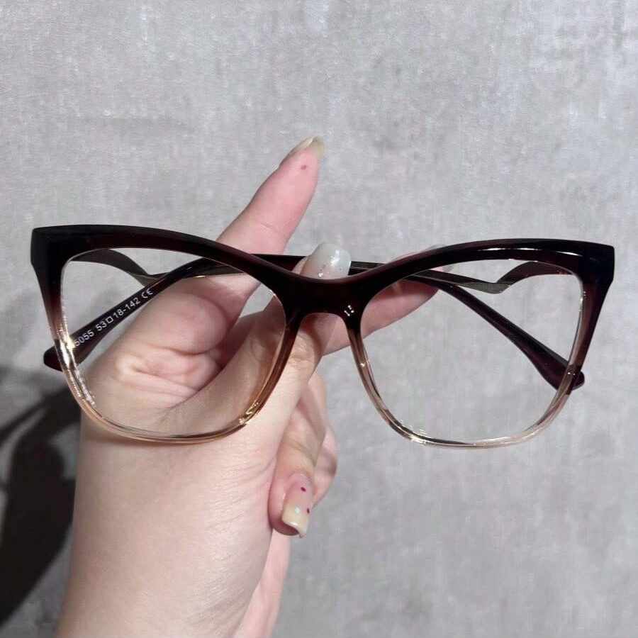 여성용 패셔너블한 심플 안경 신상 빈티지 메탈 캣아이  - Vintage Fashion Looks 리뷰 및 가격
